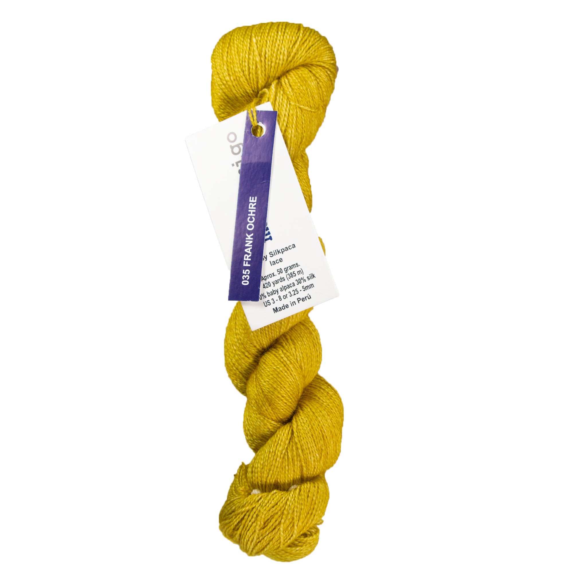 Malabrigo Silkpaca Yarn - 035 Frank Ochre - Zoom Image