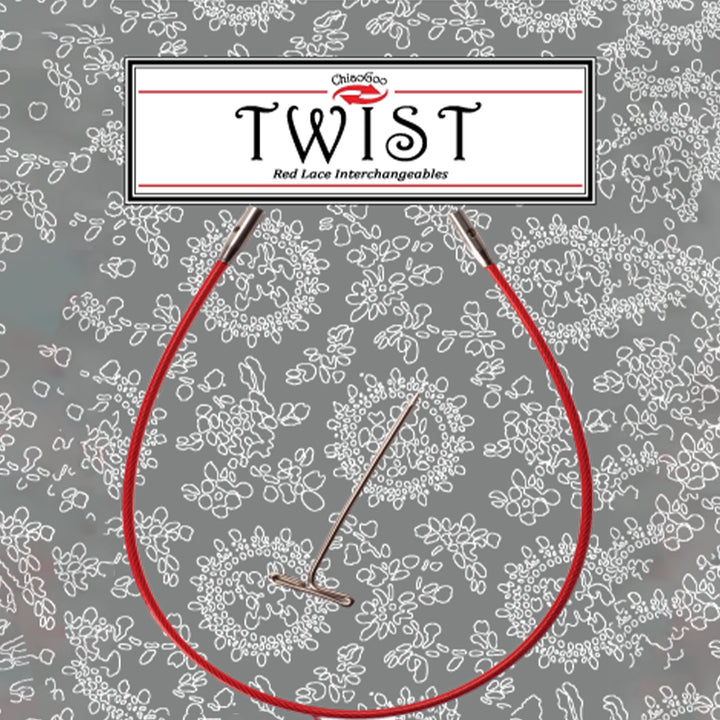 ChiaoGoo TWIST Red Cables Needles - 08"/20cm [S] - Zoom Image