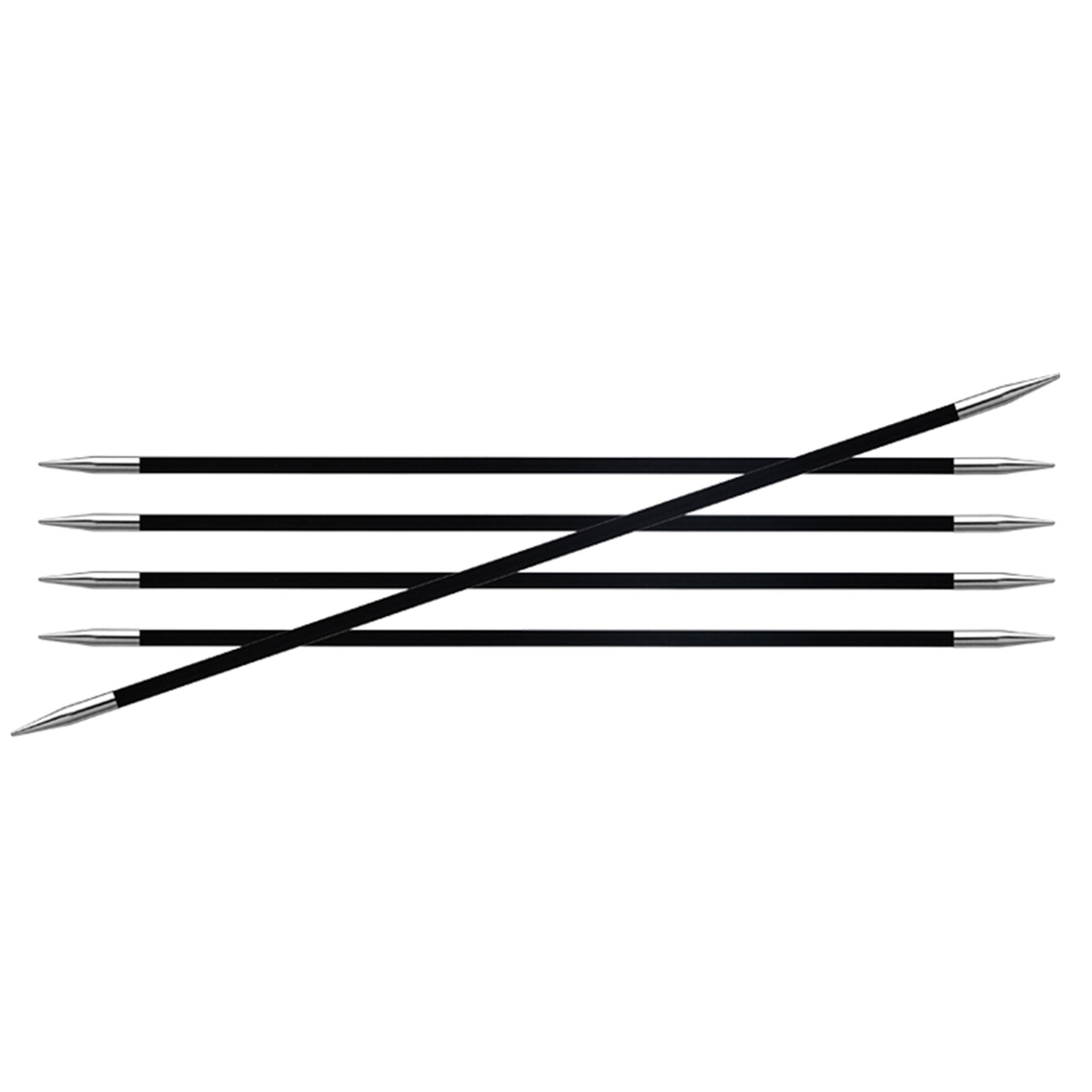 KnitPro Karbonz Double Point Needles - US 8 (5.0mm) - 8" - Zoom Image