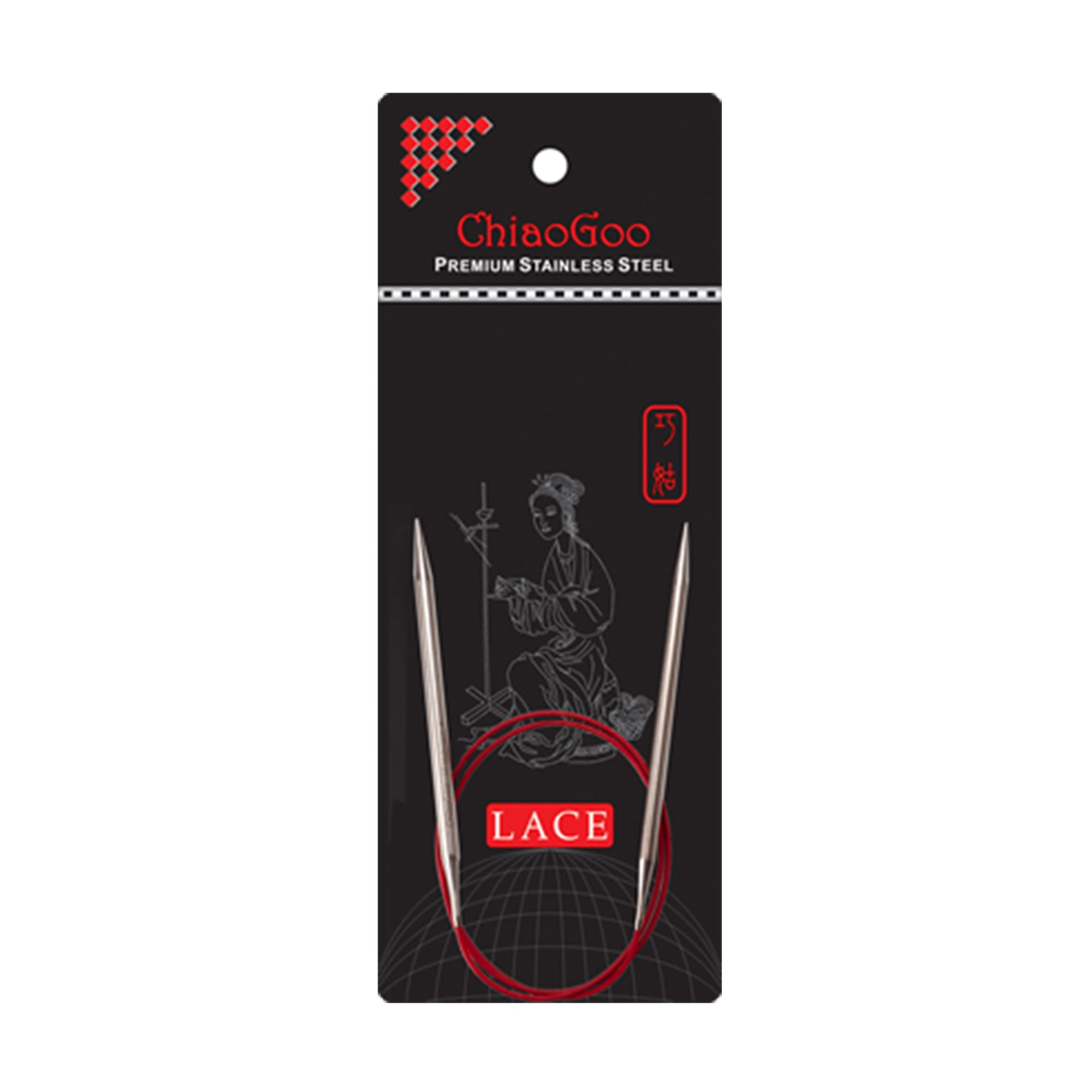 ChiaoGoo RED Lace Circular Needles - US 8 (5.00mm) - 47" - Zoom Image
