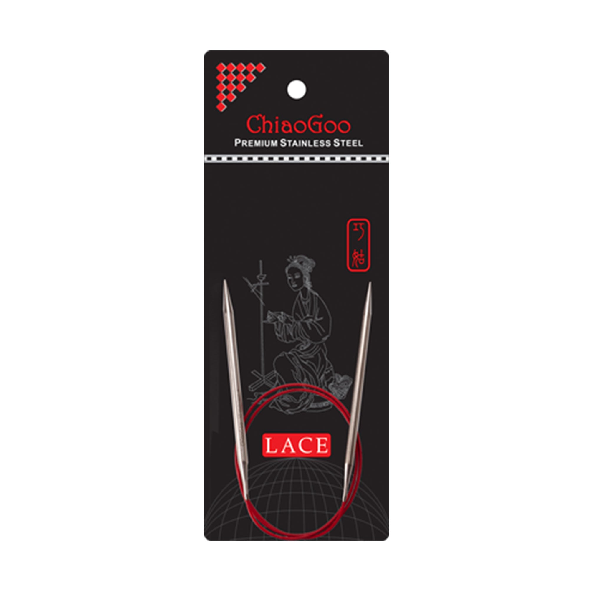 ChiaoGoo RED Lace Circular Needles - US 13 (9.00mm) - 24" - Zoom Image
