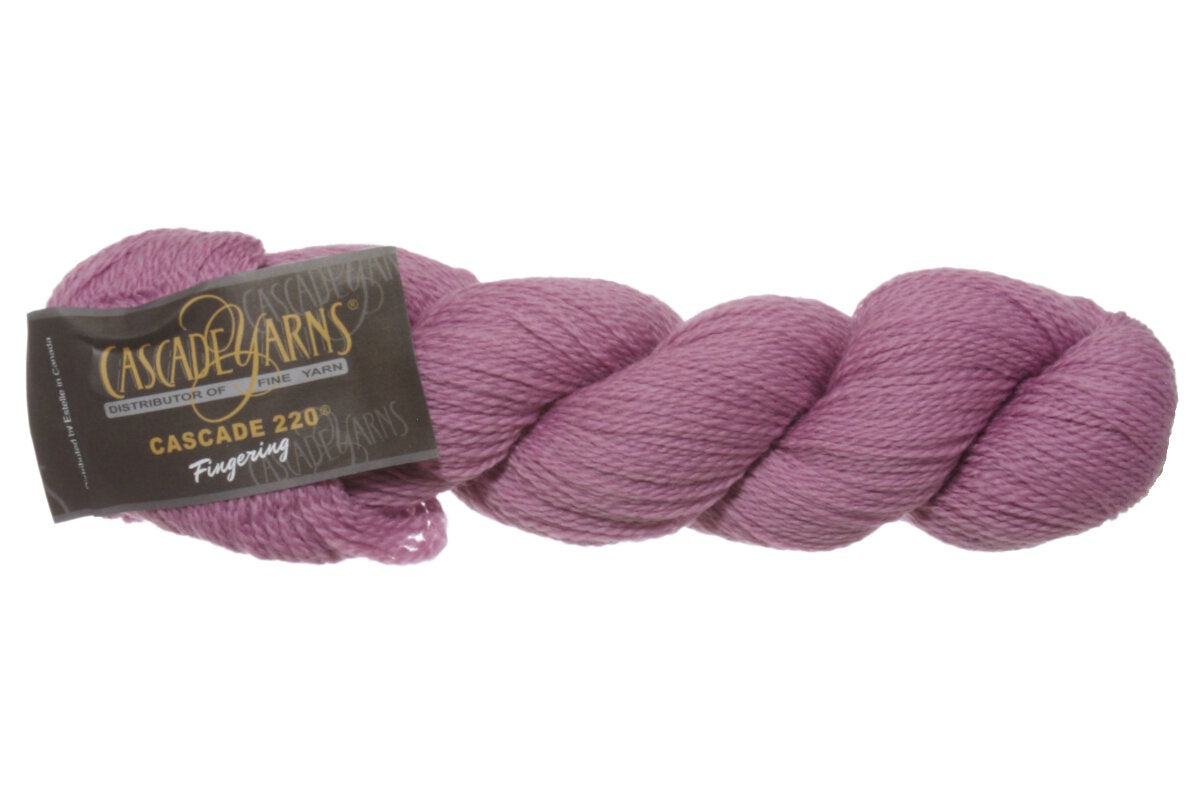 Cascade 220 Fingering Yarn - 9621 Mauve Orchid - Extra Image
