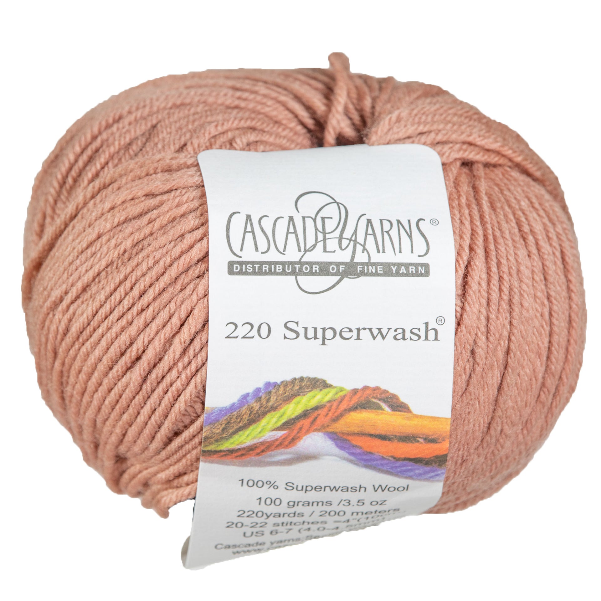 Cascade Yarns 220 Superwash Yarn - 0229 Ash Rose - Zoom Image
