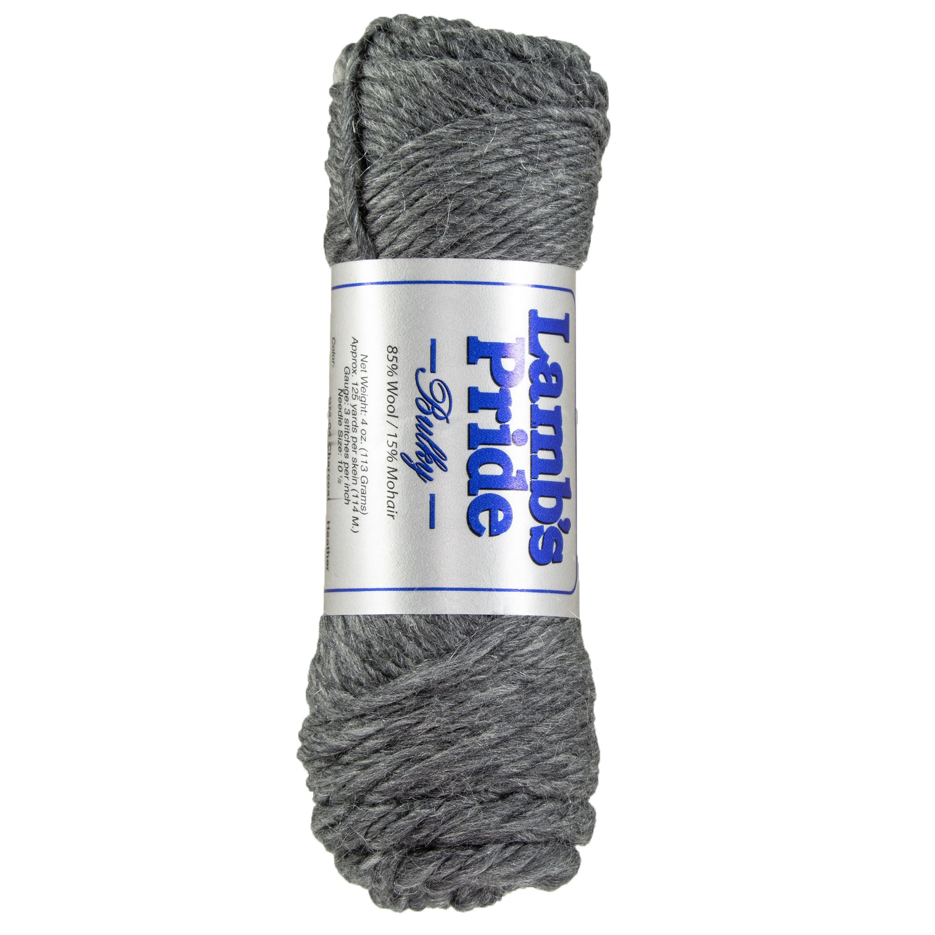 Brown Sheep Lamb's Pride Bulky Yarn - M004 - Charcoal Heather - Zoom Image
