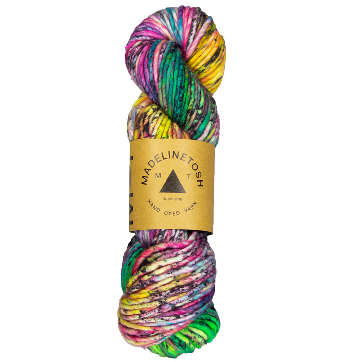 Madelinetosh A.S.A.P. Yarn - Electric Rainbow - Zoom Image