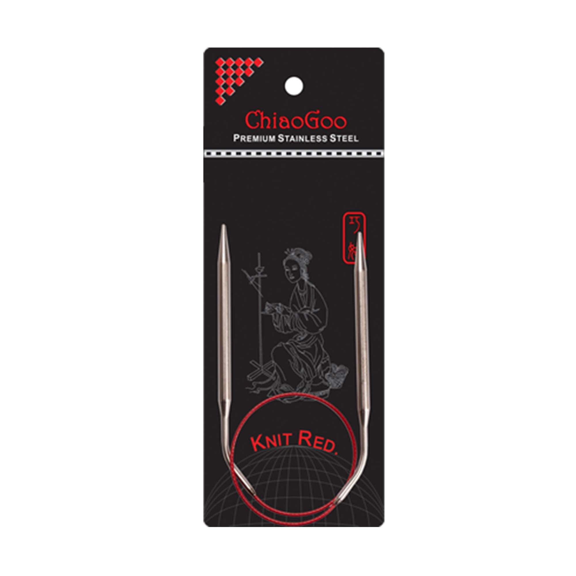 ChiaoGoo Knit RED Circular Needles - US 1.5 (2.50mm) - 16" - Zoom Image
