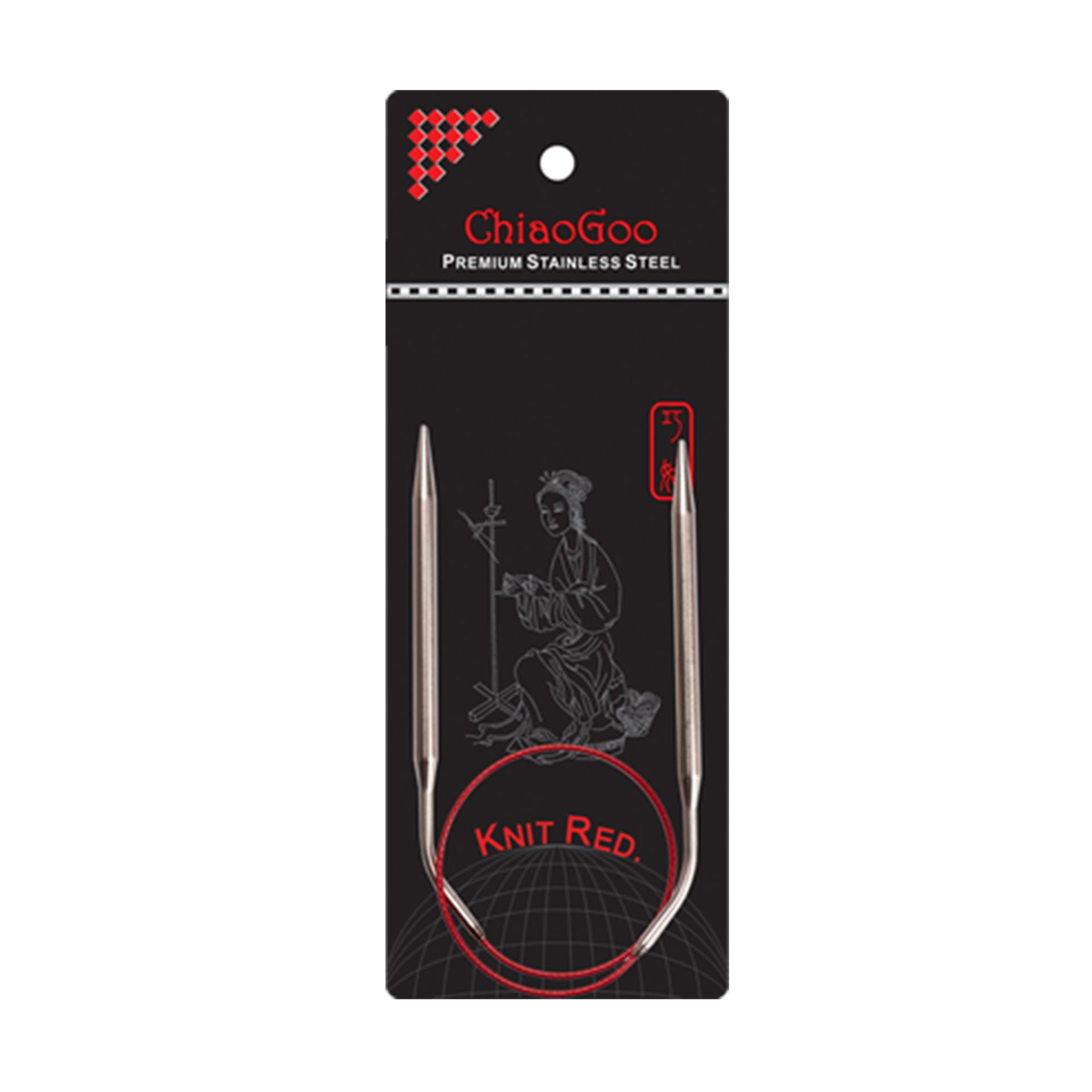 ChiaoGoo Knit RED Circular Needles - US 11 (8.00mm) - 16" - Zoom Image

