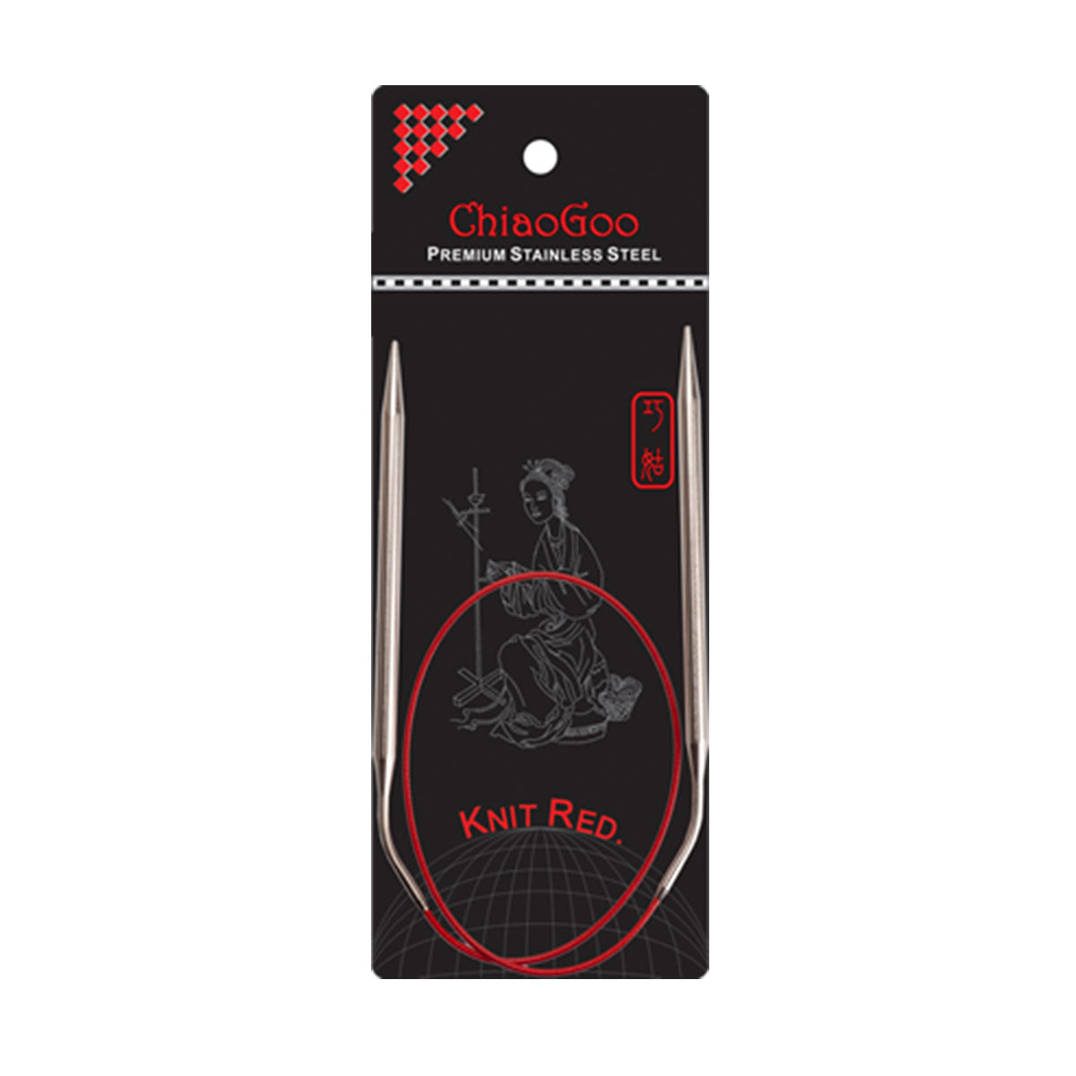 ChiaoGoo Knit RED Circular Needles - US 10.5 (6.50mm) - 24" - Extra Image
