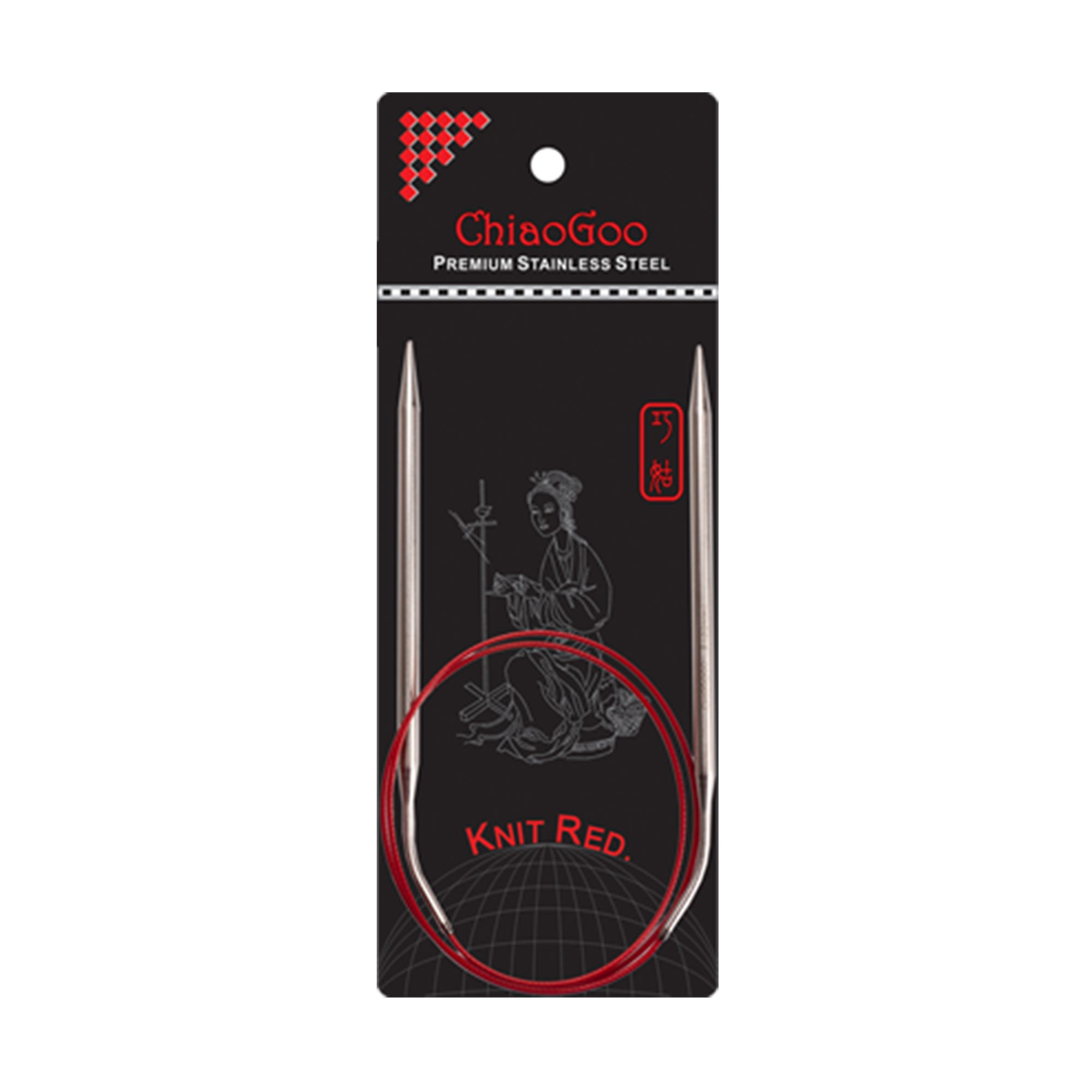 ChiaoGoo Knit RED Circular Needles - US 1.5 (2.50mm) - 32" - Zoom Image