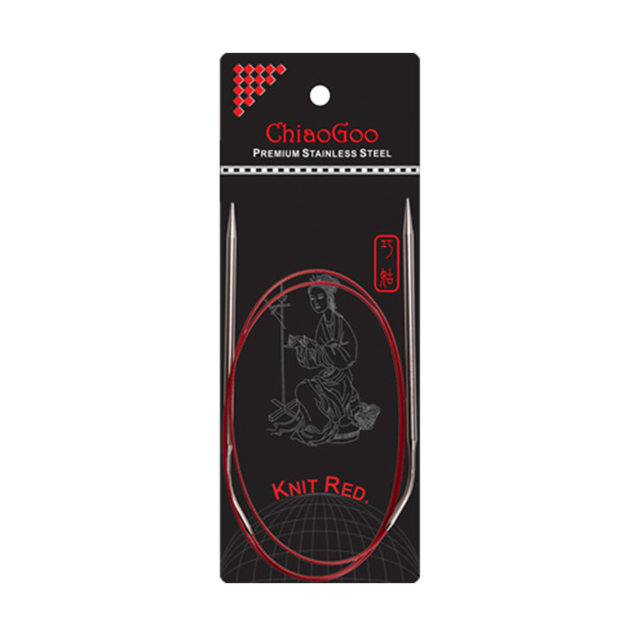 ChiaoGoo Knit RED Circular Needles - US 6 (4.00mm) - 40" - Zoom Image