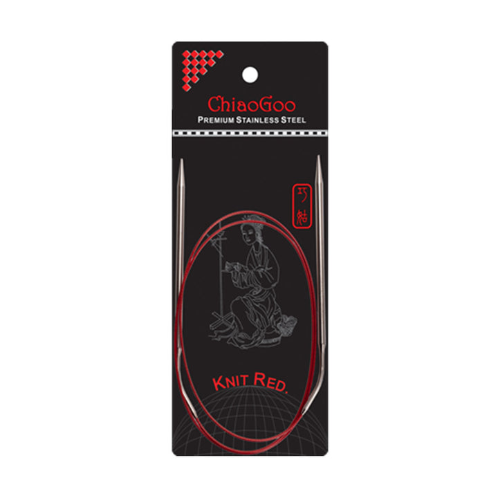 ChiaoGoo Knit RED Circular Needles - US 7 (4.50mm) - 40" - Extra Image