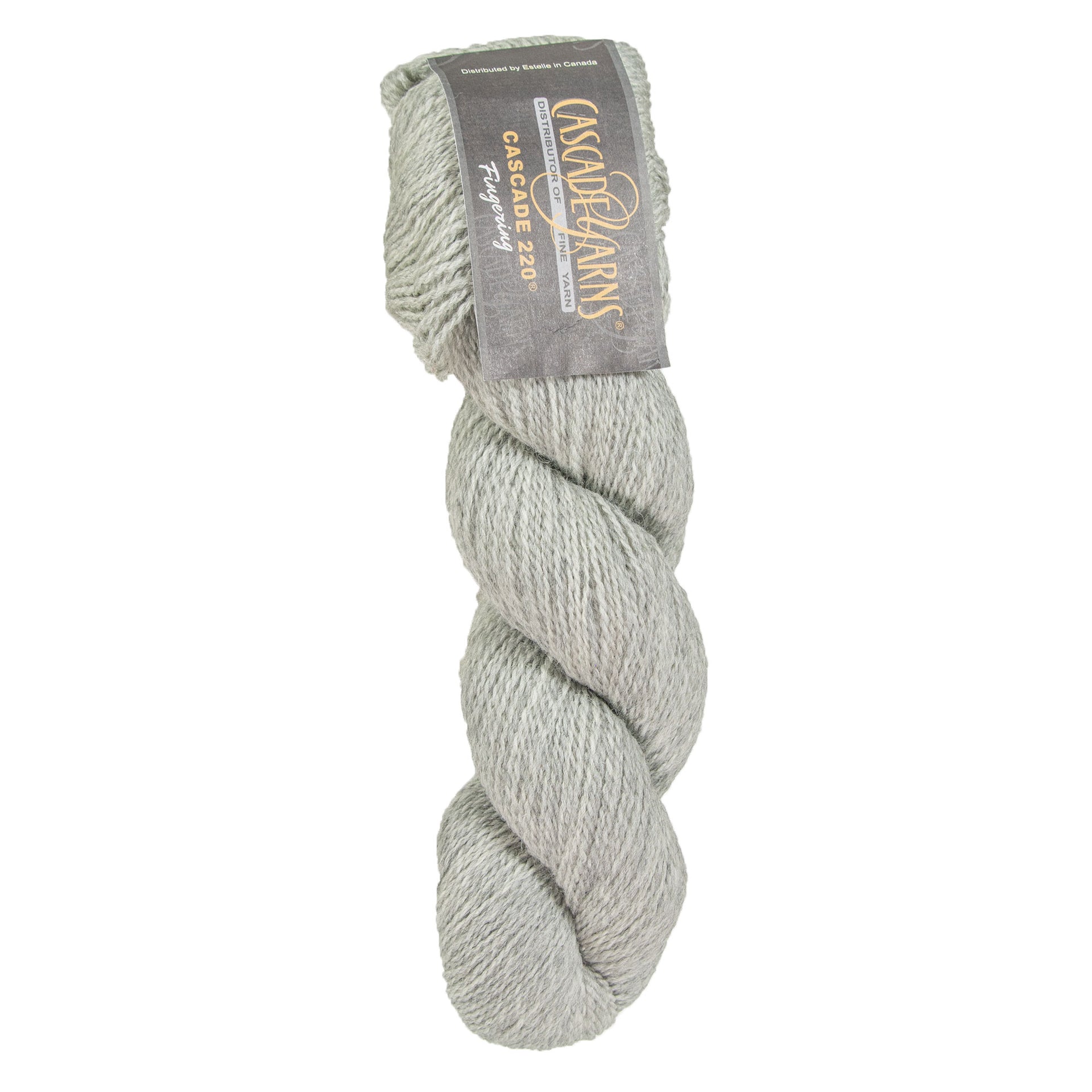 Cascade 220 Fingering Yarn - 8401 Silver - Zoom Image
