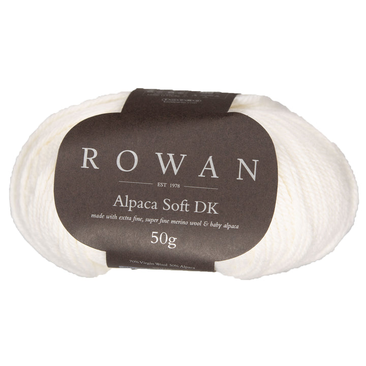Rowan Alpaca Soft DK Yarn - 201 Simply White - Zoom Image