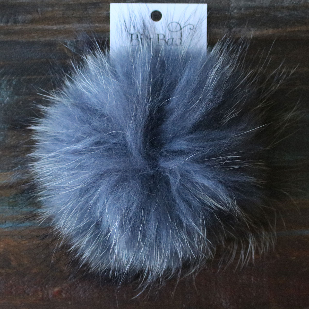 Big Bad Wool Pompoms - Raccoon - Grey (6") - Extra Image