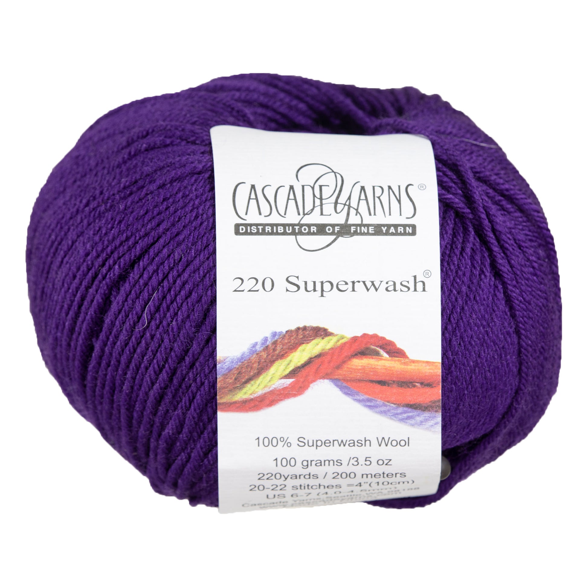 Cascade Yarns 220 Superwash Yarn - 0257 Violet Indigo - Zoom Image
