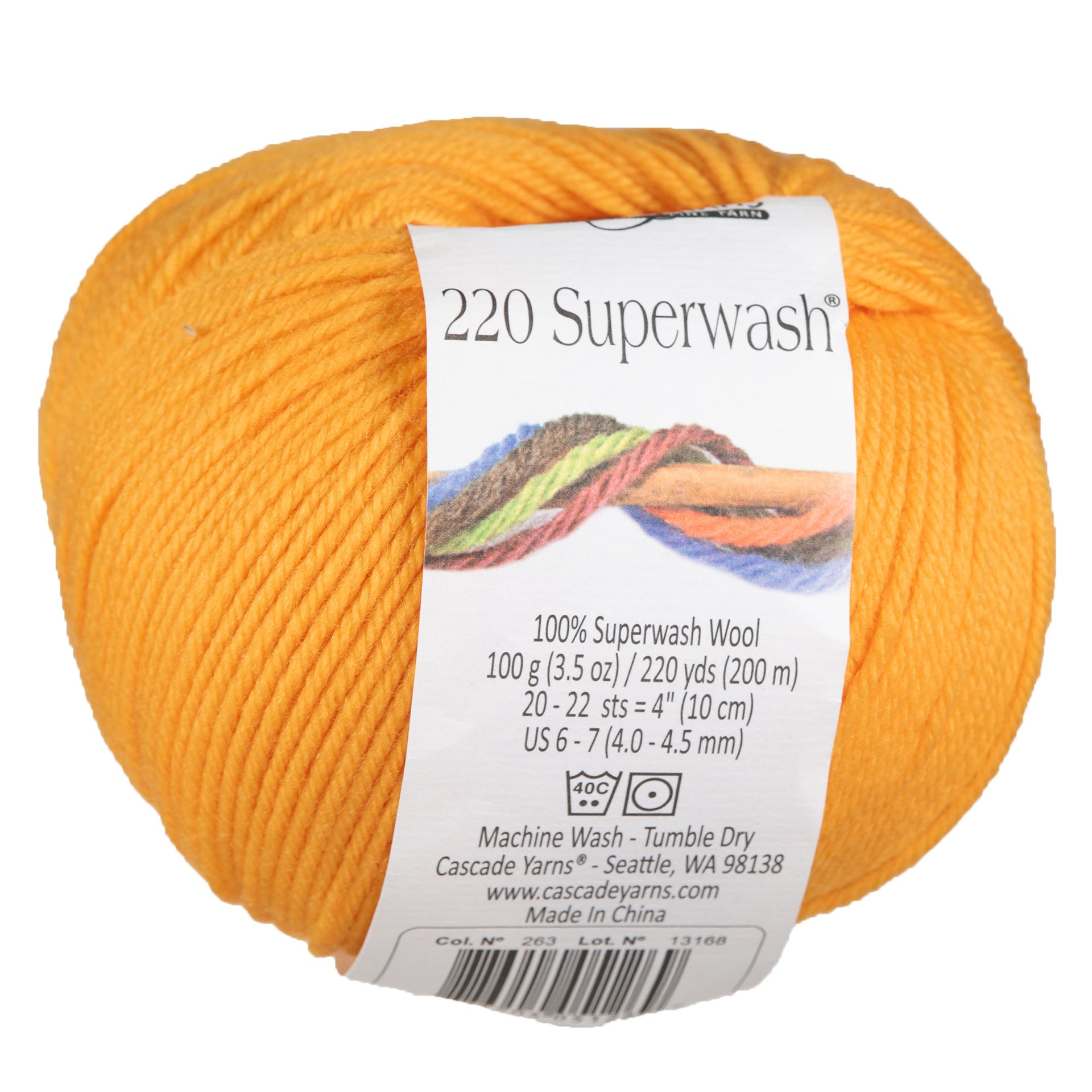 Cascade Yarns 220 Superwash Yarn - 0263 Gold Fusion - Zoom Image
