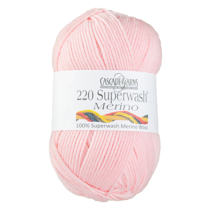 Cascade Yarns 220 Superwash Merino Yarn - 072 Seashell Pink - Zoom Image