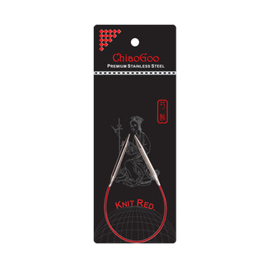 ChiaoGoo Knit RED Circular Needles - US 000 (1.50mm) - 9" - Zoom Image