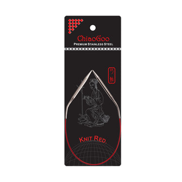 ChiaoGoo Knit RED Circular Needles - US 000 (1.5mm) - 12" - Zoom Image