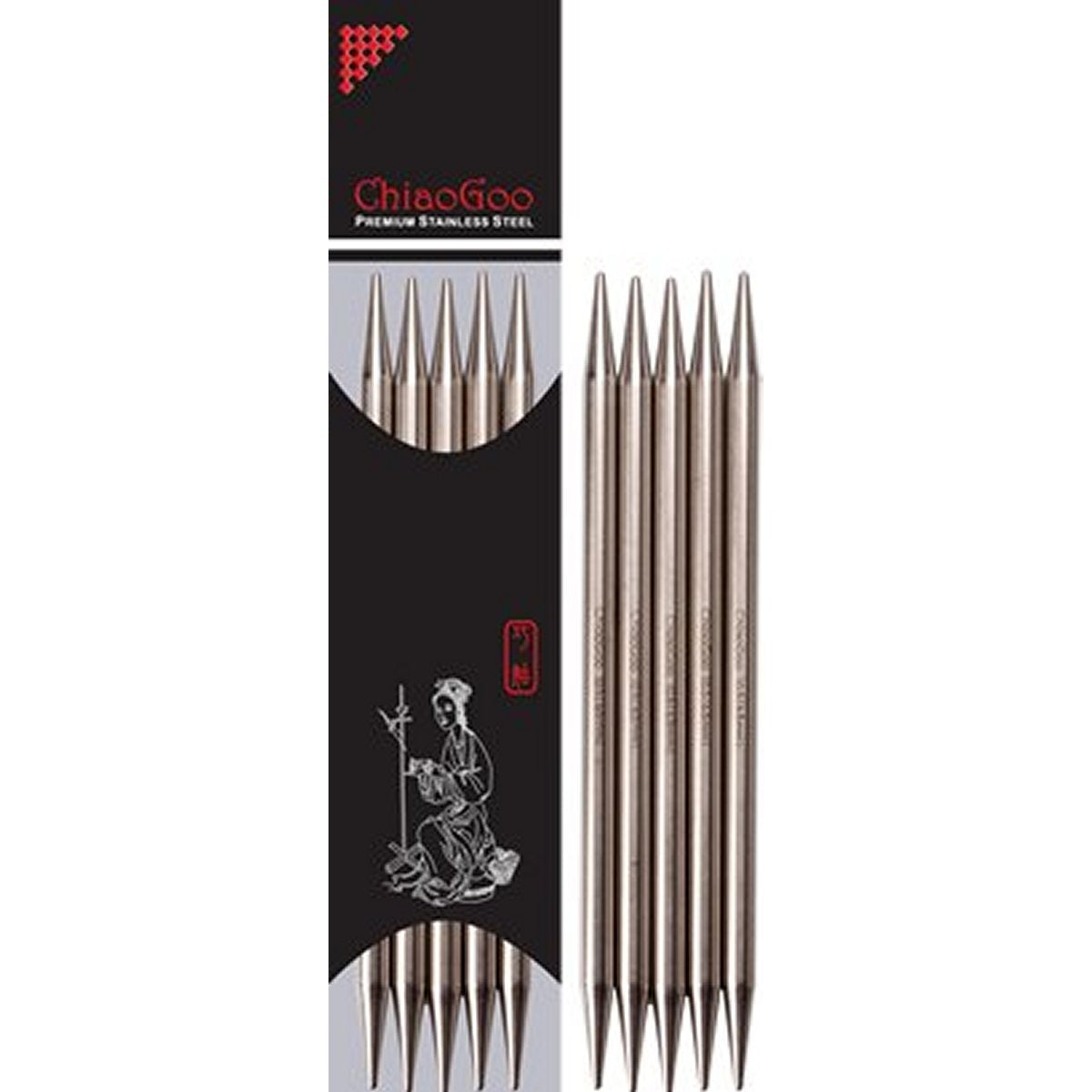 ChiaoGoo Double Pointed Needles - US 8 (5.0mm) - 6" - Extra Image