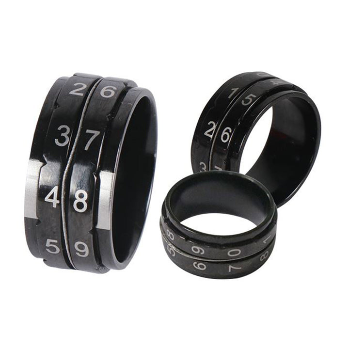 KnitPro Row Counter Ring - Black - Size 10 - Zoom Image