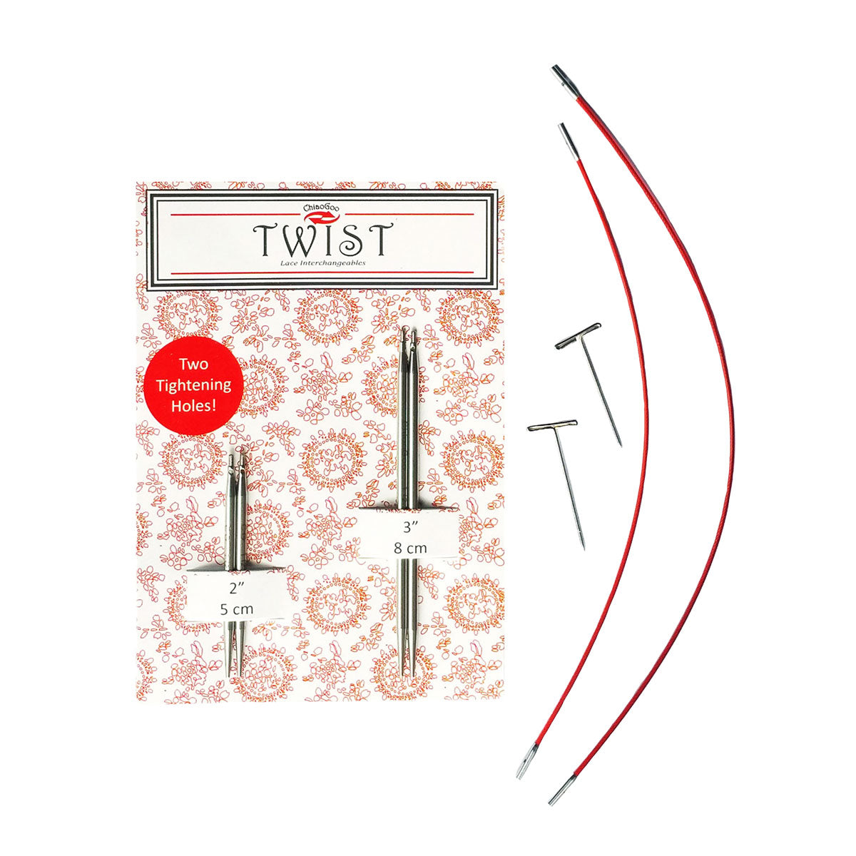 ChiaoGoo TWIST Interchangeable Short Tips Combo Pack Needles - US 1 (2.25mm) - Extra Image
