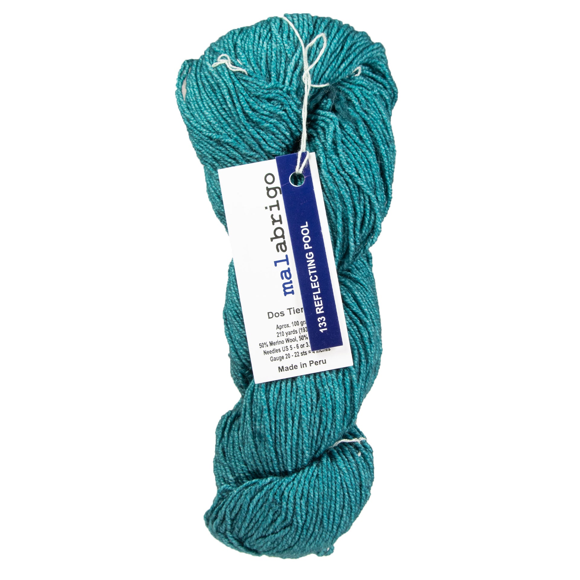 Malabrigo Dos Tierras Yarn - 133 Reflecting Pool - Zoom Image
