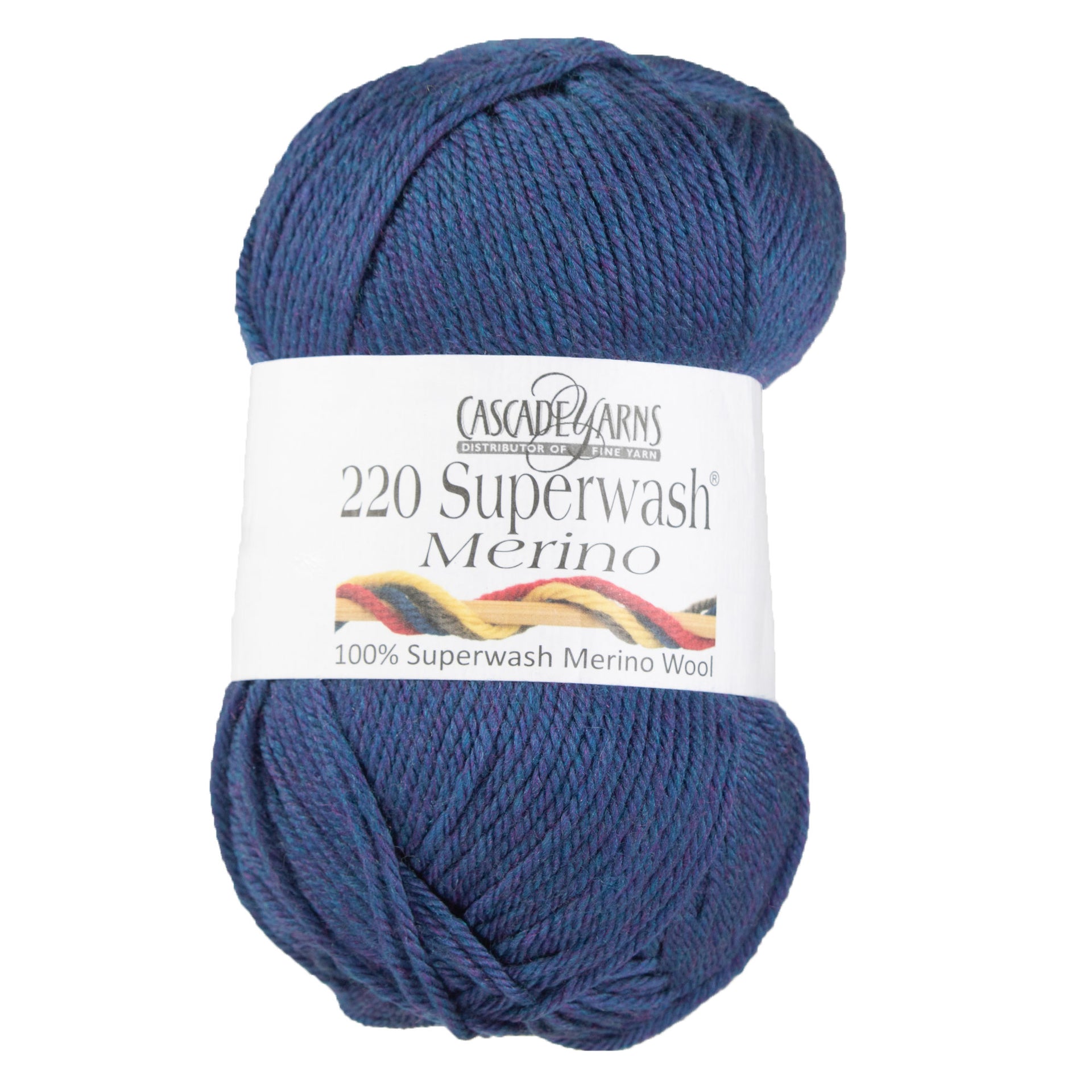 Cascade Yarns 220 Superwash Merino Yarn - 080 Ocean Heather - Zoom Image
