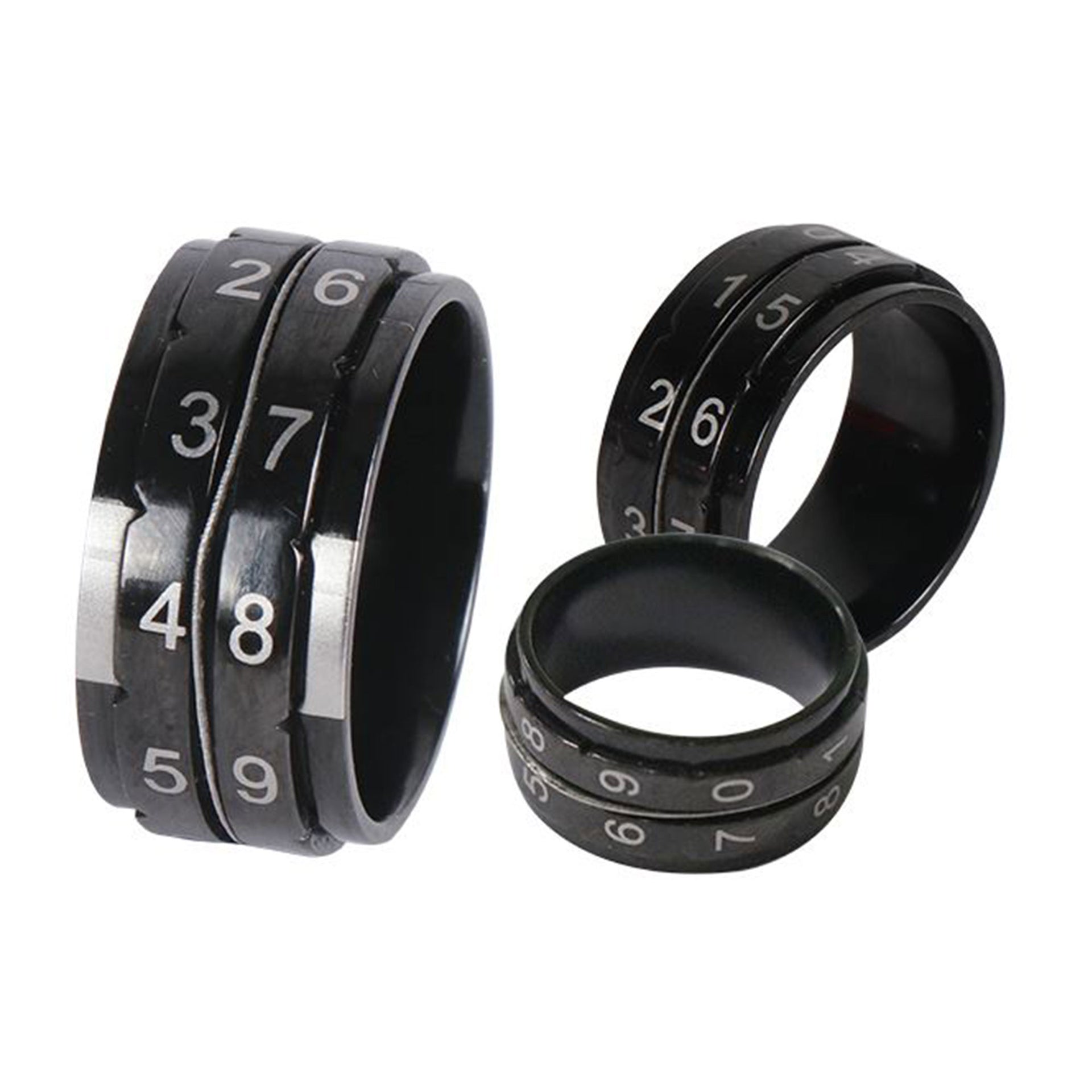 KnitPro Row Counter Ring - Black - Size 9 - Zoom Image

