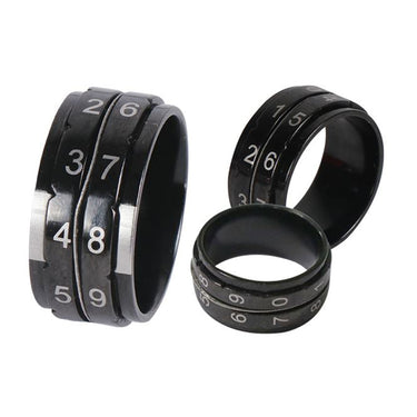 KnitPro Row Counter Ring - Black - Size 9 - Zoom Image