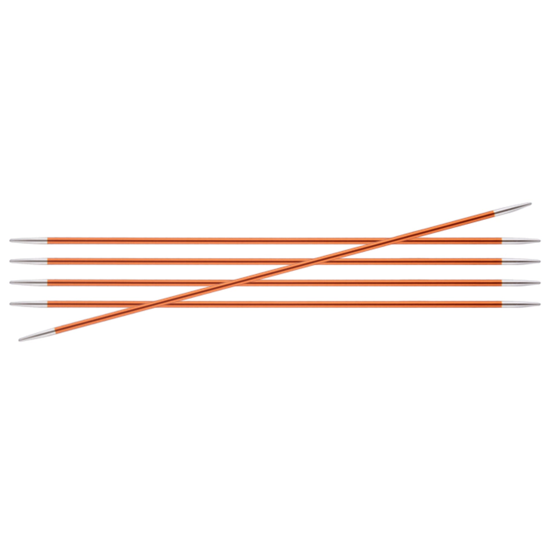 KnitPro Zing Double Pointed Needles - US 2 (2.75mm) - 6" Carnelian - Zoom Image

