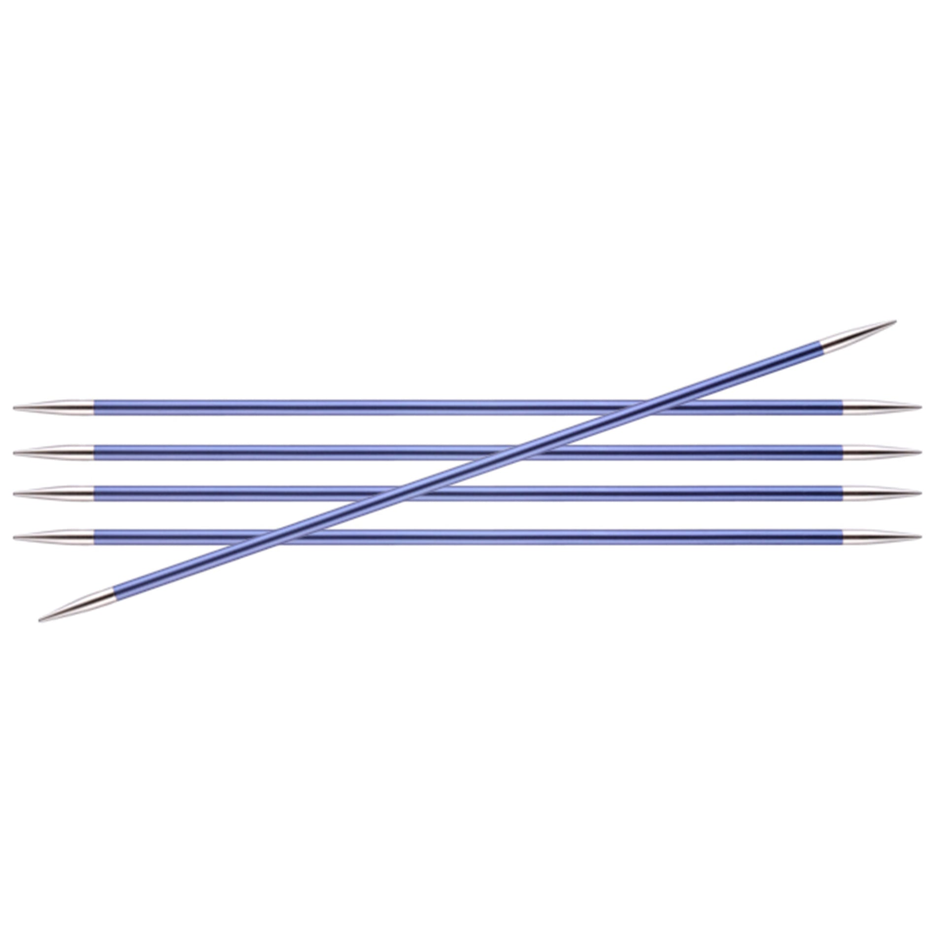 KnitPro Zing Double Pointed Needles - US 7 (4.5mm) - 8" Iolite - Zoom Image
