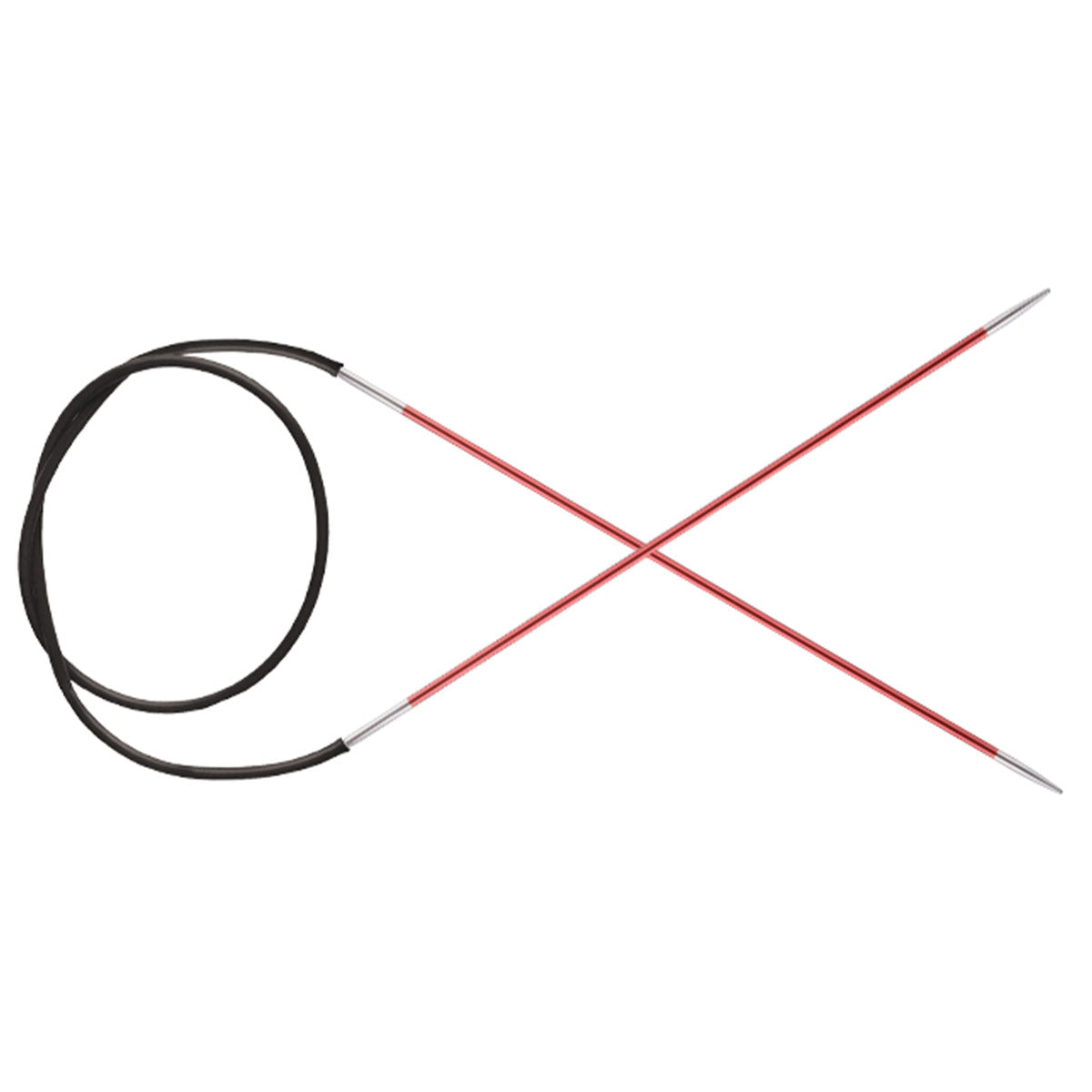 KnitPro Zing Fixed Circular Needles - US 0 (2.0mm) - 16" Coral - Extra Image
