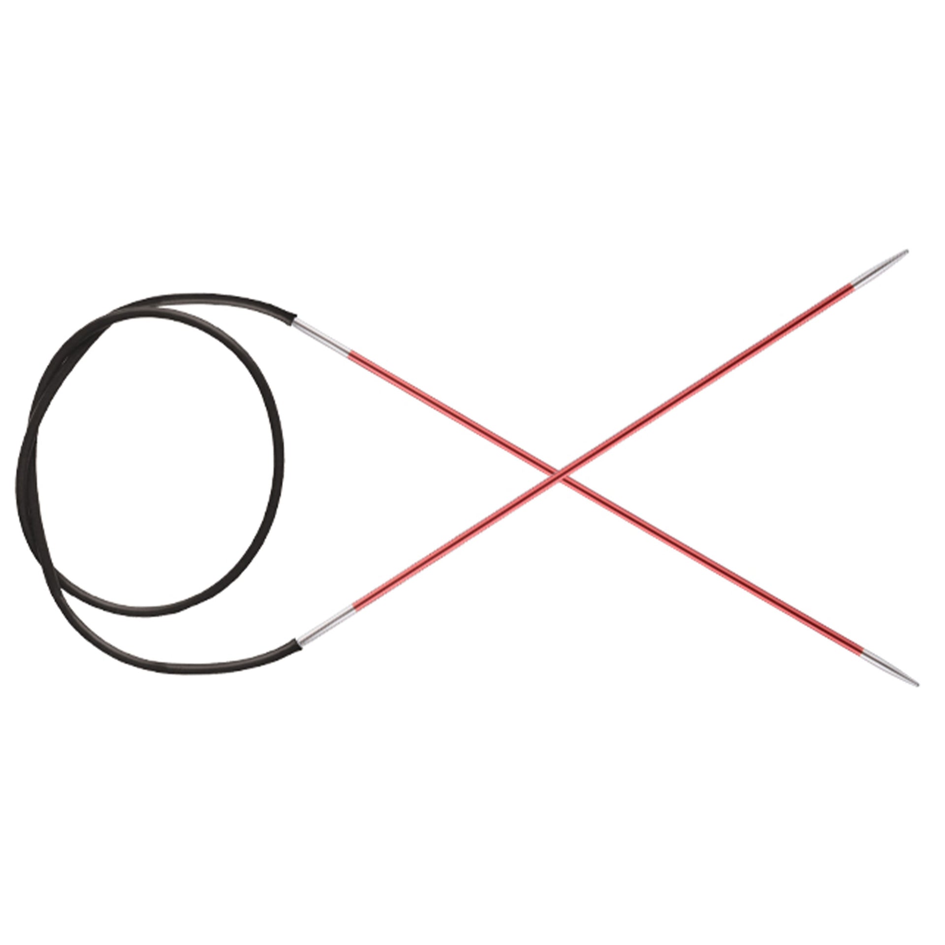KnitPro Zing Fixed Circular Needles - US 0 (2.0mm) - 16" Coral - Zoom Image
