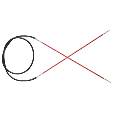 KnitPro Zing Fixed Circular Needles - US 0 (2.0mm) - 16" Coral - Zoom Image