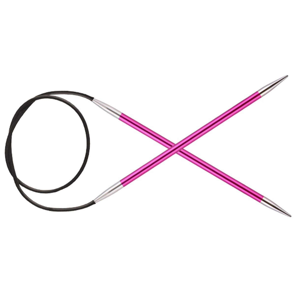 KnitPro Zing Fixed Circular Needles - US 8 (5.0mm) - 16" Ruby - Extra Image
