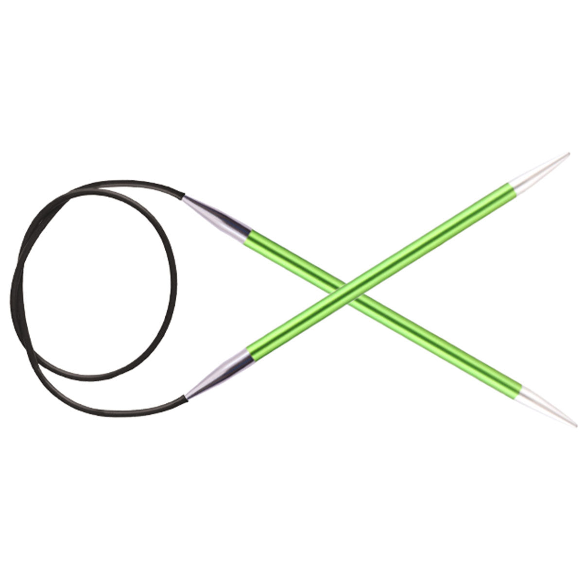 KnitPro Zing Fixed Circular Needles - US 4 (3.5mm) - 24" Chrysolite - Extra Image
