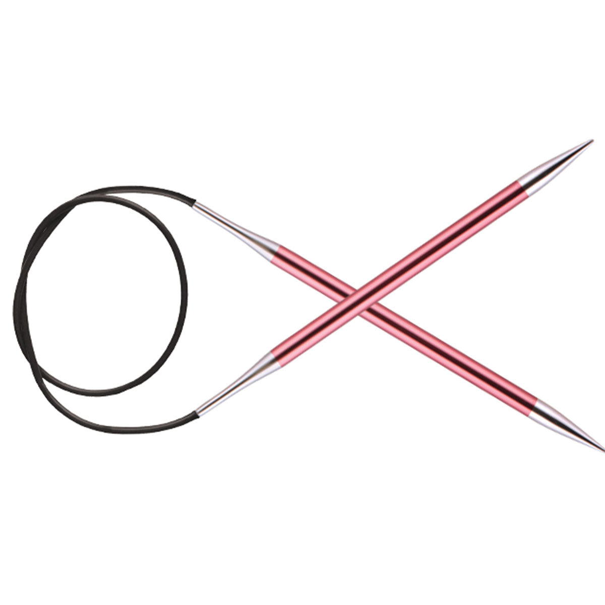 KnitPro Zing Fixed Circular Needles - US 10.5 (6.5mm) - 24" Coral - Extra Image
