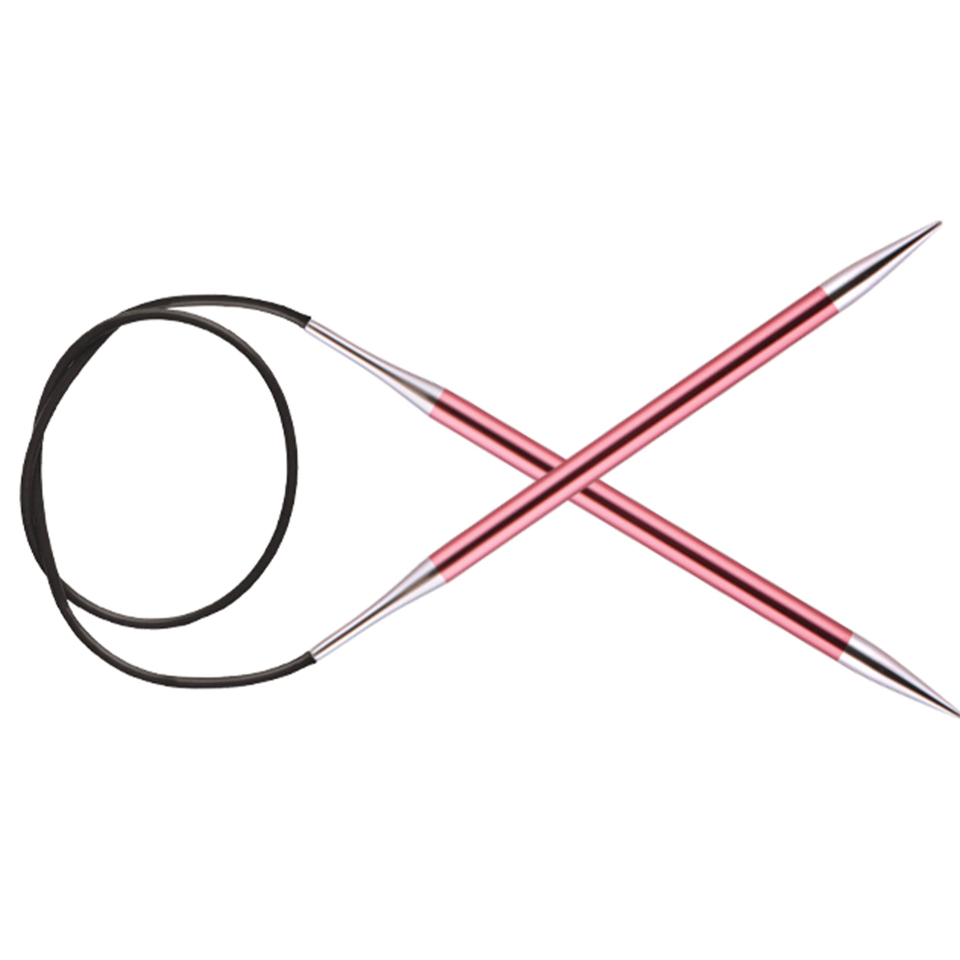 KnitPro Zing Fixed Circular Needles - US 10.5 (6.5mm) - 40" Coral - Zoom Image
