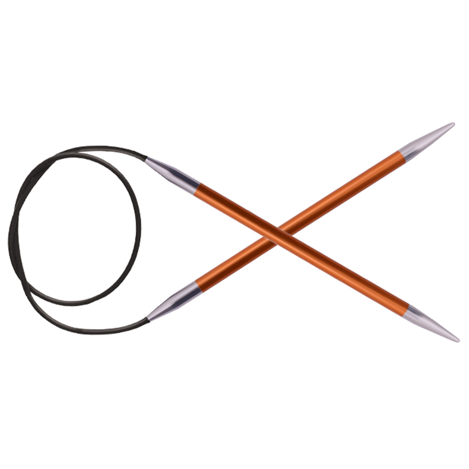 KnitPro Zing Fixed Circular Needles - US 2 (2.75mm) - 9" Carnelian - Zoom Image

