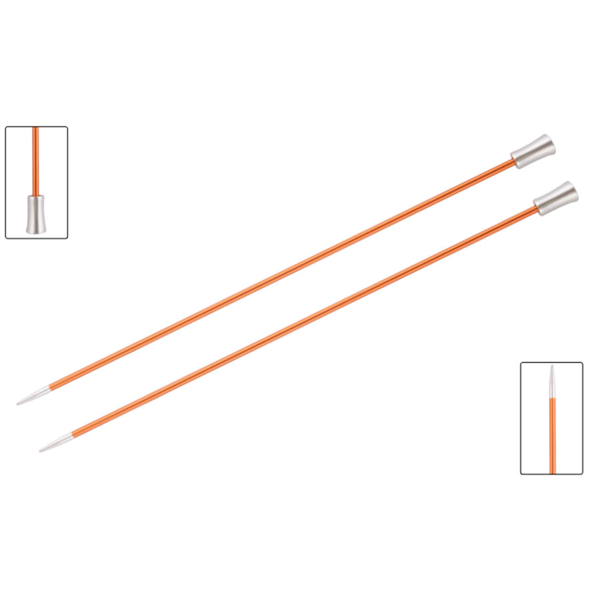 KnitPro Zing Single Pointed Needles - US 2 (2.75mm) - 10" Carnelian - Extra Image
