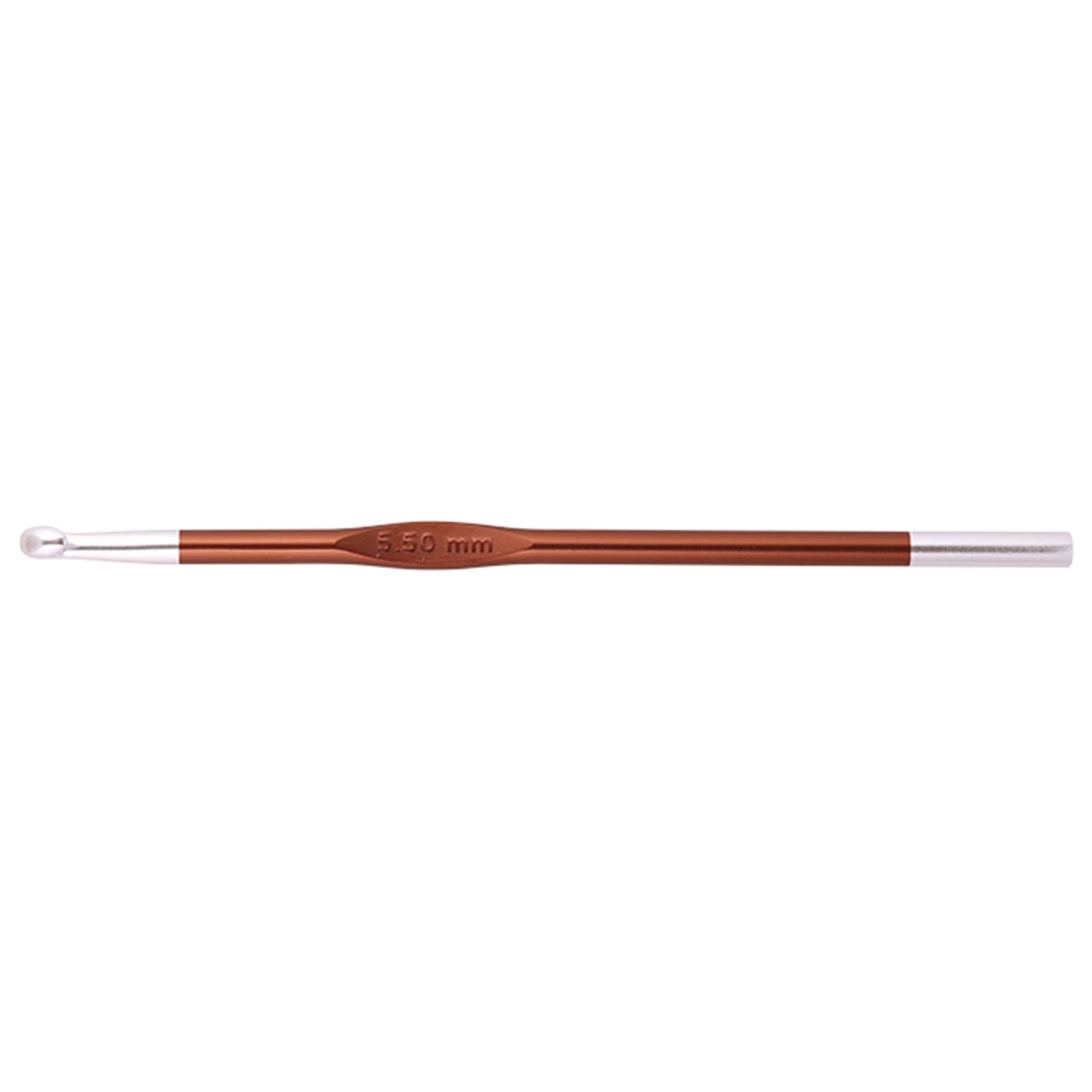 KnitPro Zing Single End Crochet Hooks - 5.50mm (I) Sienna - Zoom Image
