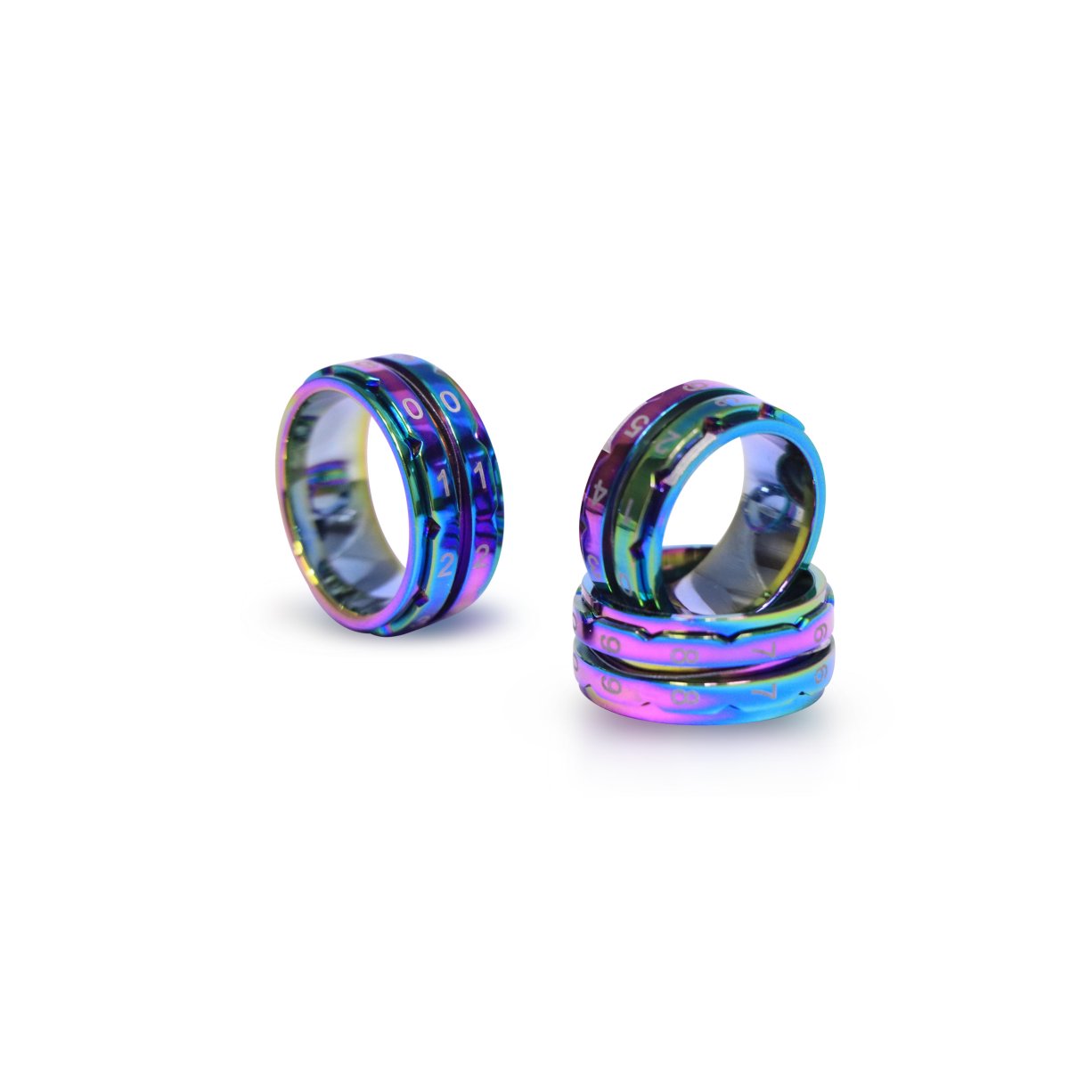 KnitPro Row Counter Ring - Rainbow - Size 7 - Extra Image