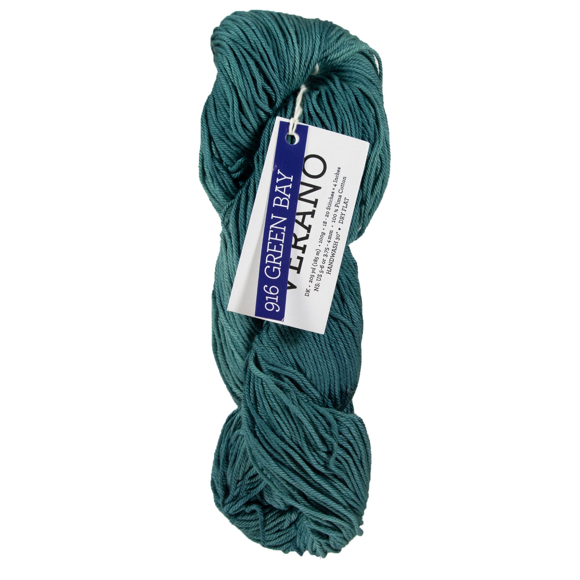 Malabrigo Verano Yarn - 916 Green Bay - Zoom Image
