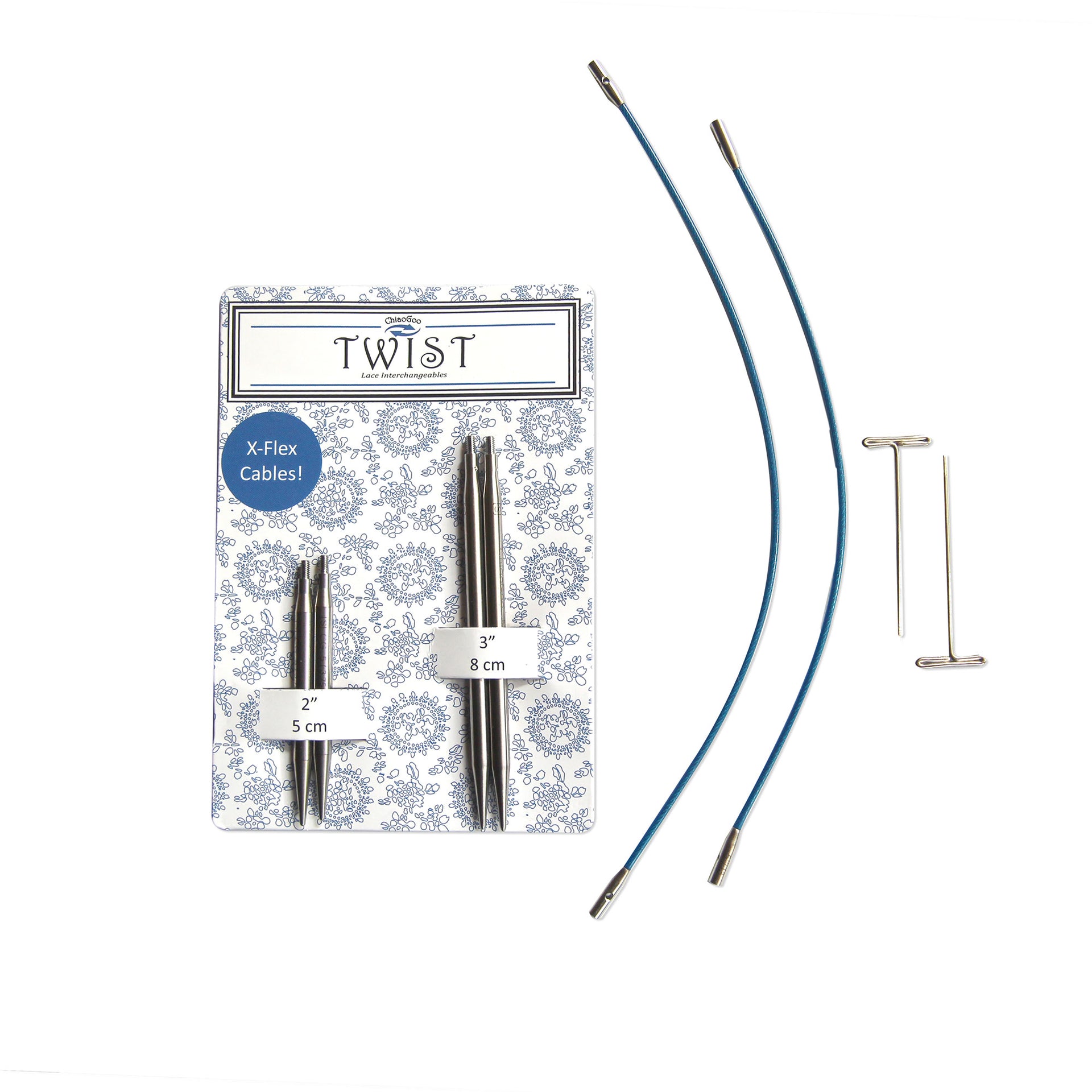 ChiaoGoo TWIST Interchangeable Short Tips Combo Pack Needles - US 5 (3.75mm) - Zoom Image
