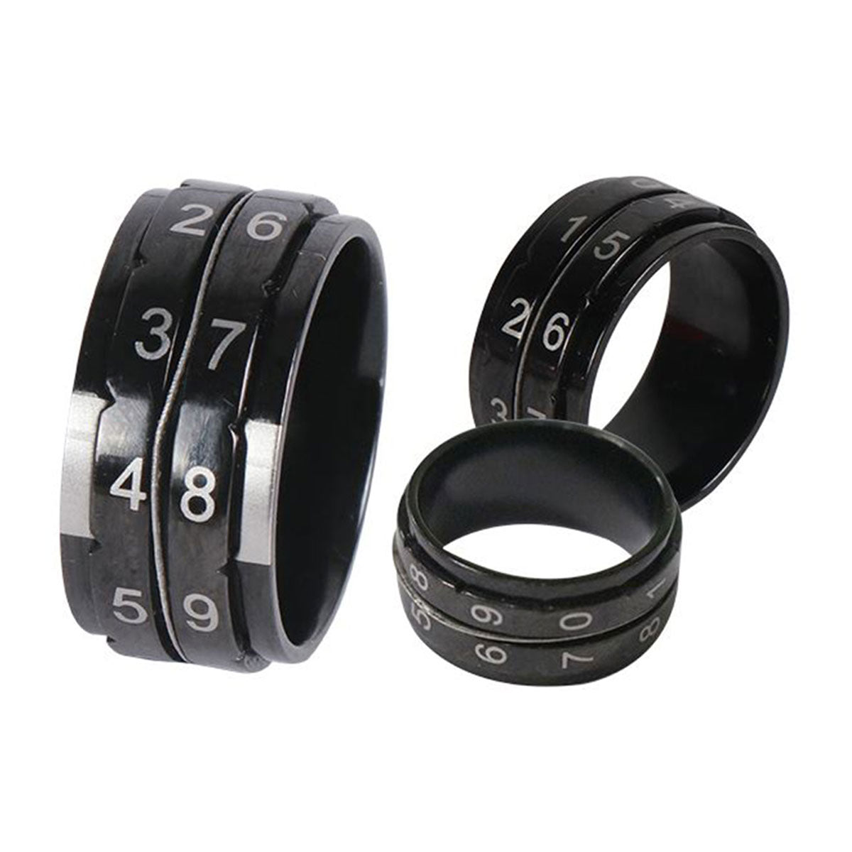 KnitPro Row Counter Ring - Black - Size 11 - Extra Image