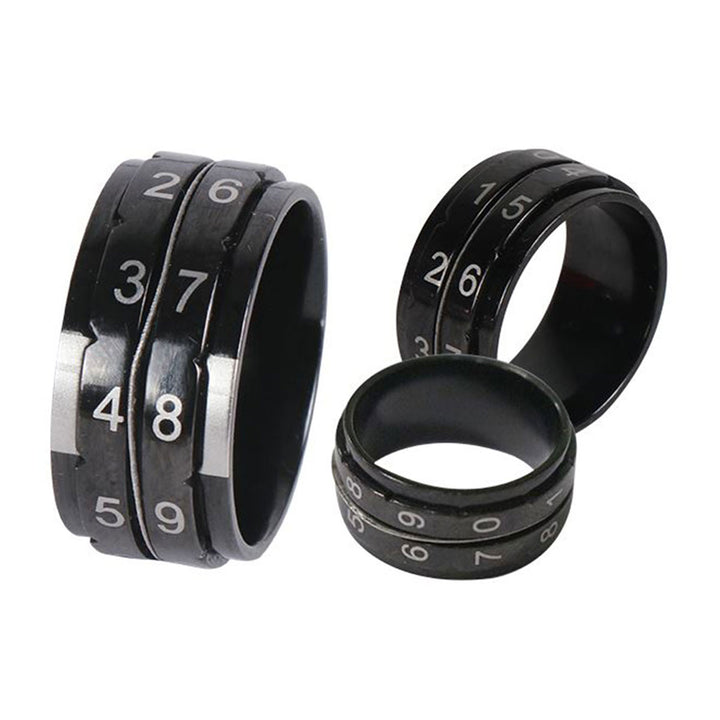 KnitPro Row Counter Ring - Black - Size 11 - Extra Image