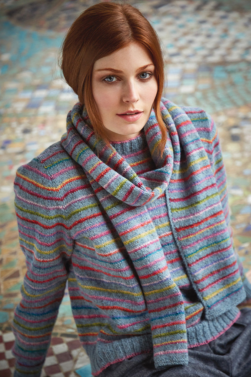 Rowan Kaffe Fassett's Winter Vintage PDF Patterns - Colours in the Mist Scarf - PDF Download - Extra Image