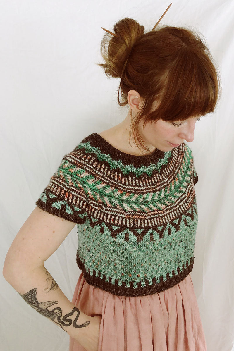 Boyland Knitworks Caitlin Hunter Patterns - Soldotna Crop - Extra Image