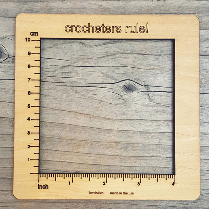 Katrinkles Gauge Swatch Measure - Crochet 4 - Zoom Image